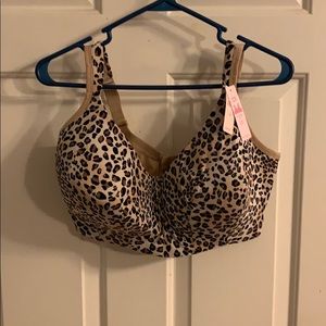 Cacique no wire satin bra